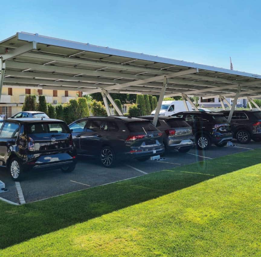 Carport solaire parking