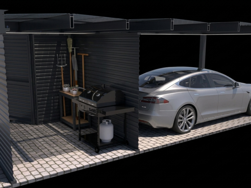 Modèle 3 – Carport Solaire